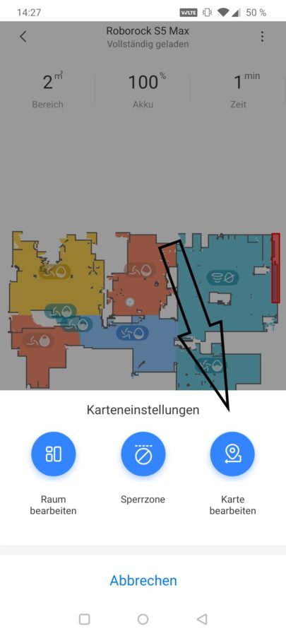 Roborock S5 Max Testbericht Etagenreinigung 3