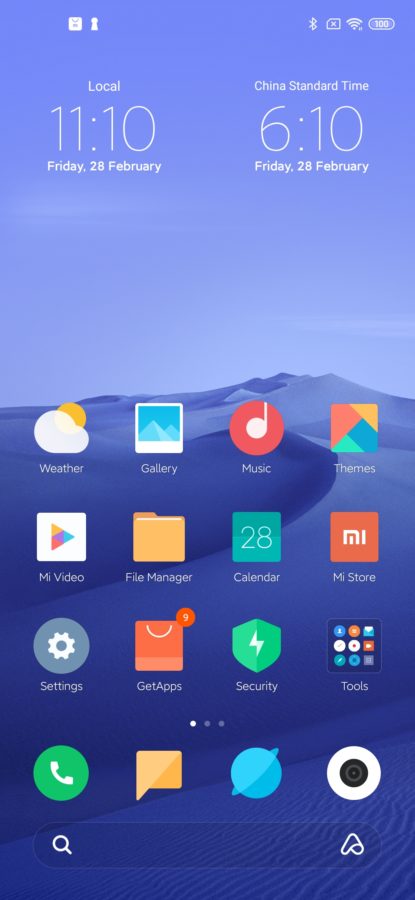 Xiaomi Mi 10 mit MIUi 11 System 2