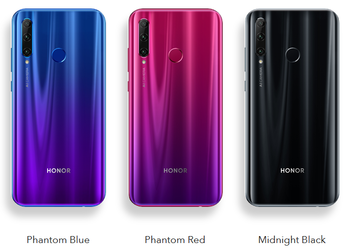 Honor 20 Lite Colors