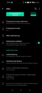 OnePlus 8 Pro Testbericht Screenshot Akkunutzung
