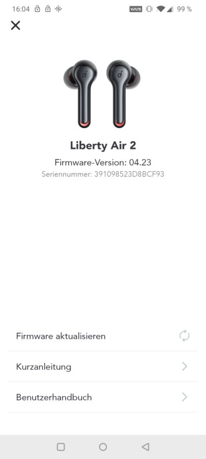 Soundcore Liberty Air 2 Testbericht App 8