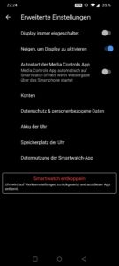 Fossil Sport Smartwatch Testbericht  Screenshots Wear OS App 5
