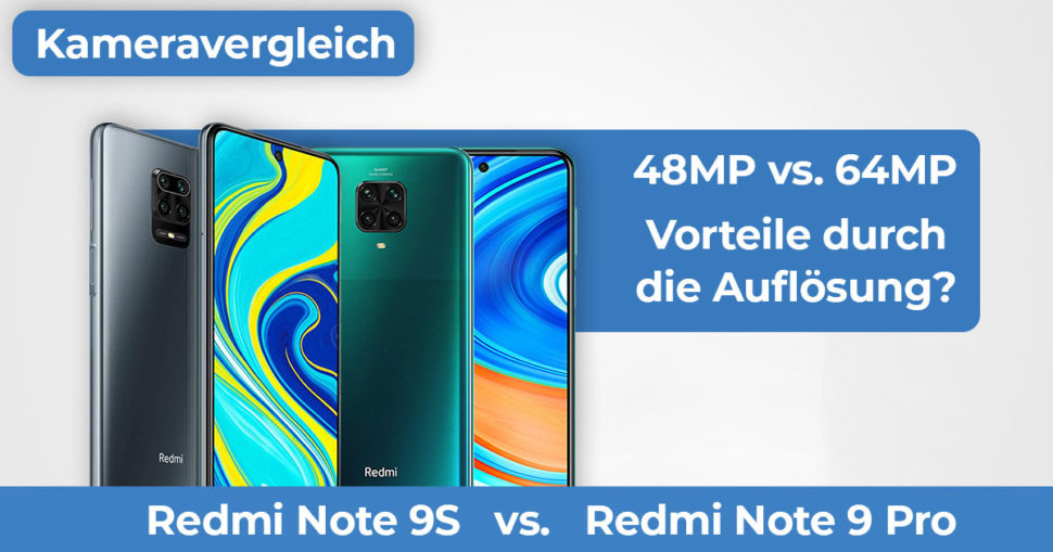 Redmi Note 9S vs Redmi Note 9 Pro Kameravergleich Banner
