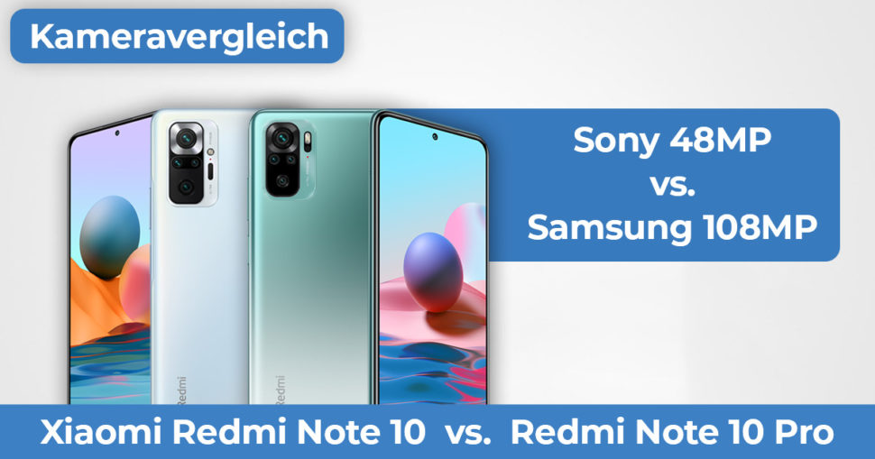 Redmi Note 10 Pro vs Redmi Note 10 Kameravergleich Banner