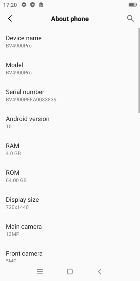 Blackview BV4900 Pro Android 4