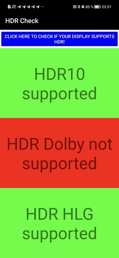 Honor 50 HDR Support