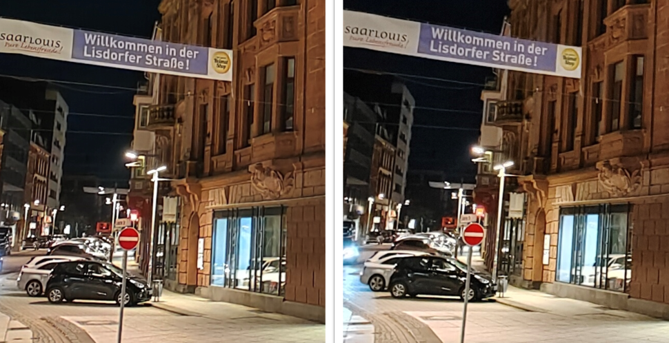 Kameravergleich Vivo X70 Pro vs IQOO 8 Pro Ultraweitwinkel Nacht 1