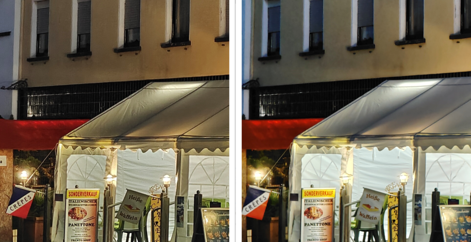 Kameravergleich Vivo X70 Pro vs IQOO 8 Pro Zoom Nacht 1