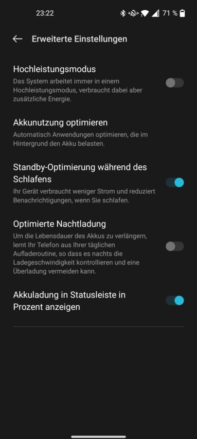 OnePlus Nord CE 2 Test Screenshot System Akku