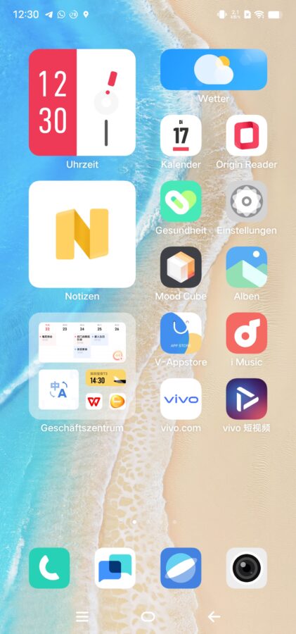 Vivo x note settings 1 1