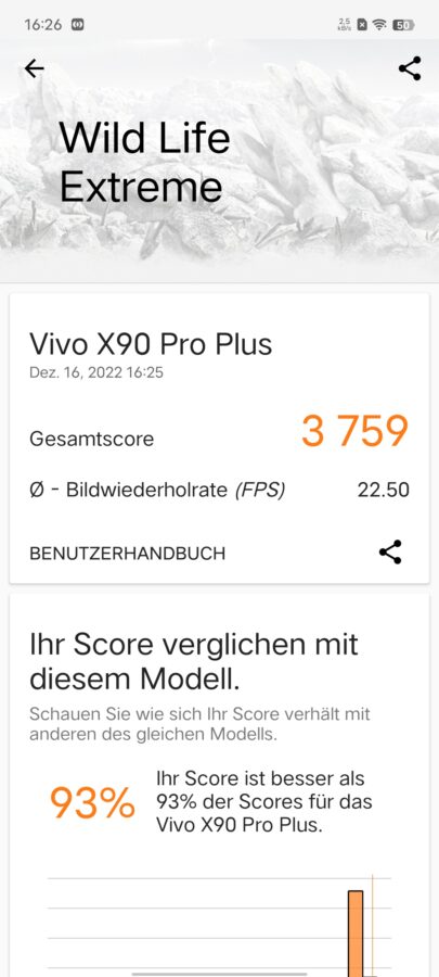 Leistung und System Vivo X90 Pro 3