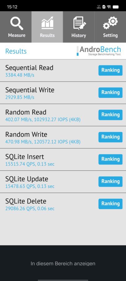 Screenshot iqoo 11pro speicher