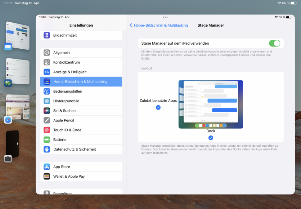 iPad Air 5 Test Screenshot Stage Manager 2