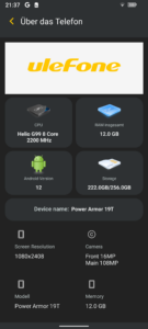 Ulefone Power Armor 19T Test Screenshot System 8