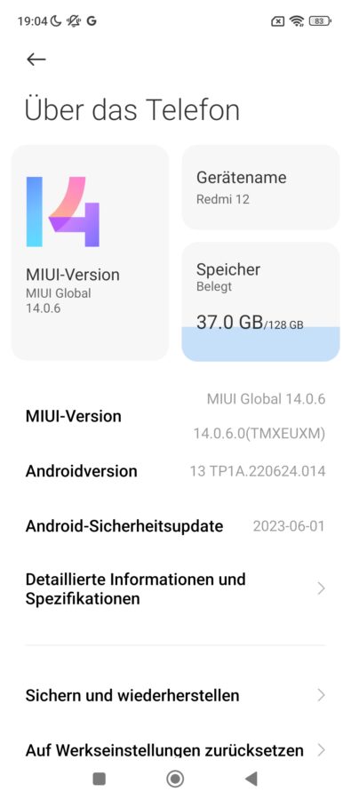 Redmi 12 com.android Android 13