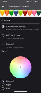 agm h6 display farben