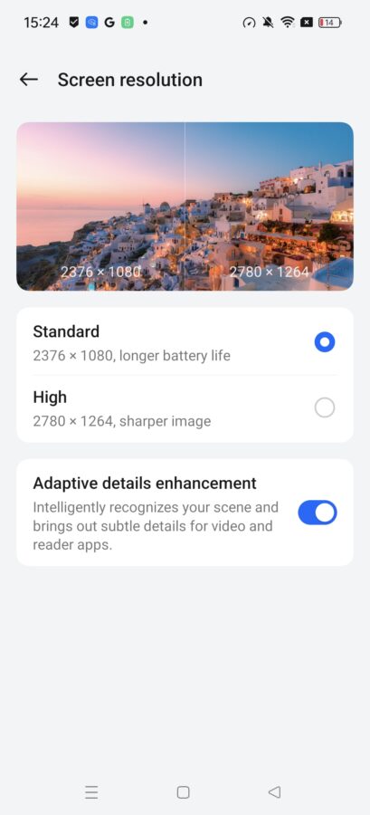 Oppo Find x7 Displaysettings 4
