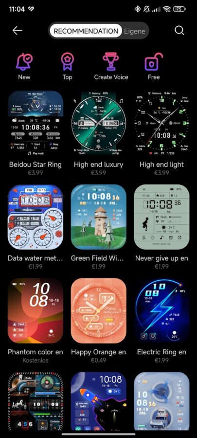 Huawei Watch Fit 3 System und Apps 1