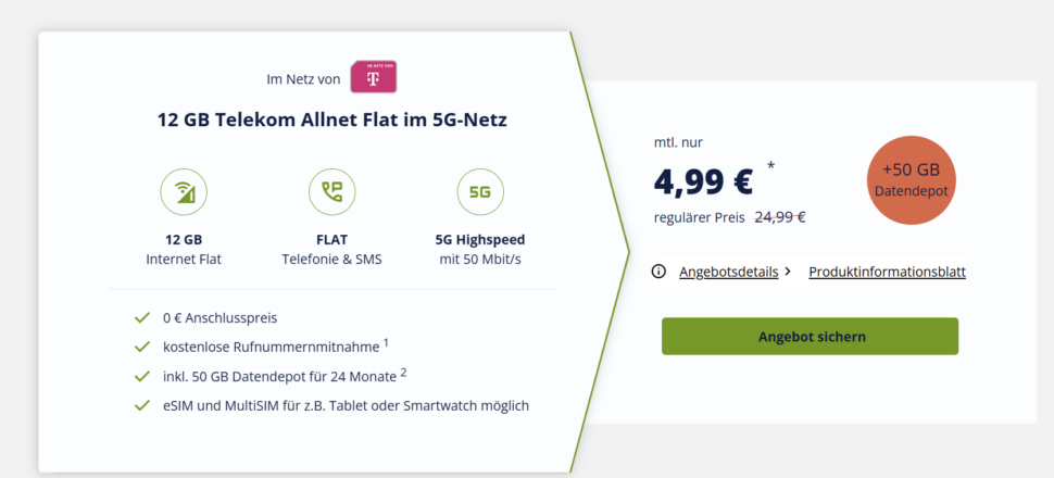 12GB 499 angebot telekom