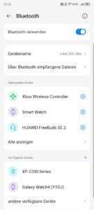 Test Nubia Z60 Ultra LV Bluettooth