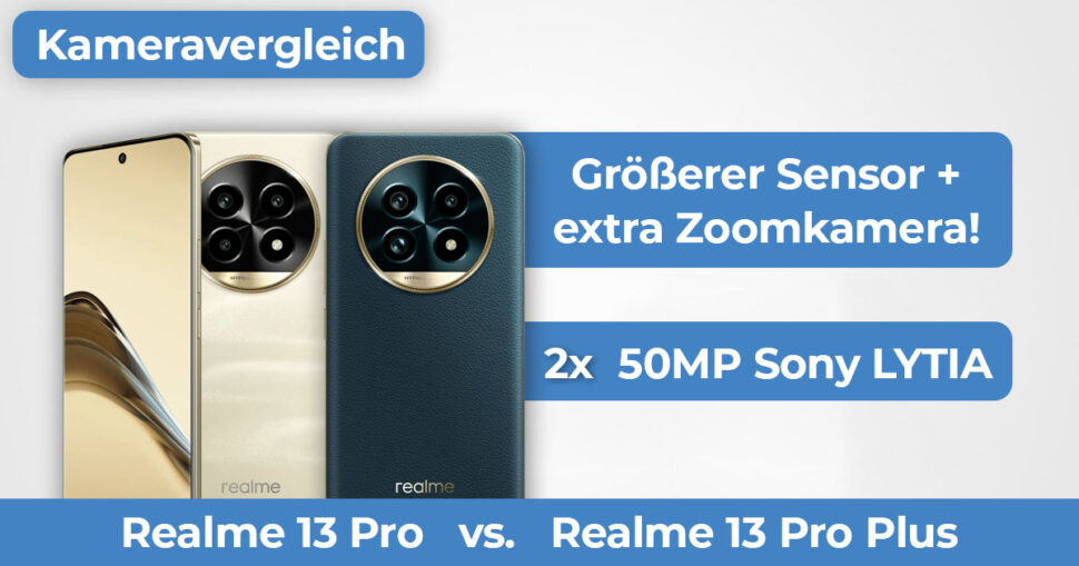 Realme 13 Pro vs Realme 13 Pro Plus Kameravergleich Banner