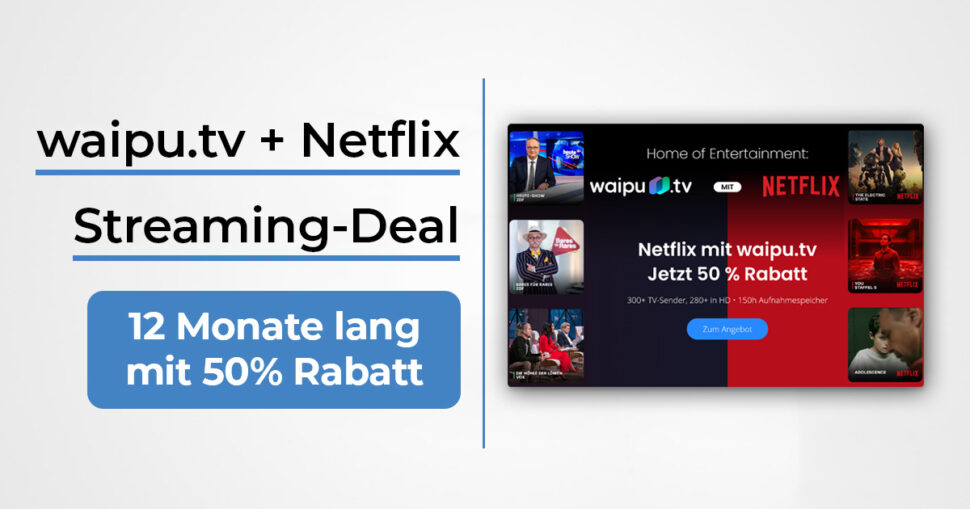 Waipu TV Angebot Banner Mai 2025