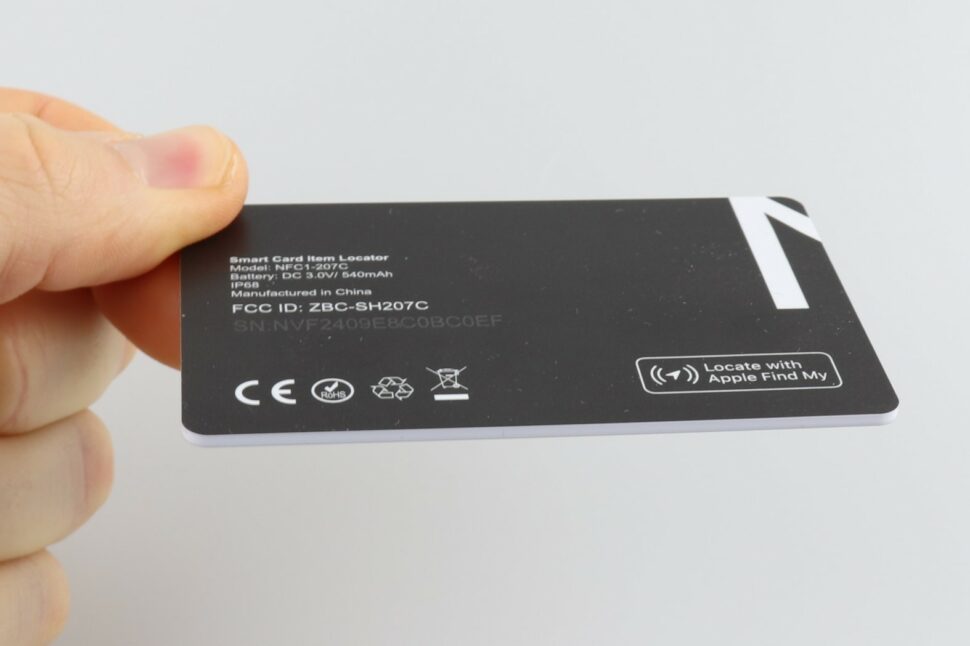 Novoo Air Tag Karte Test Design 1