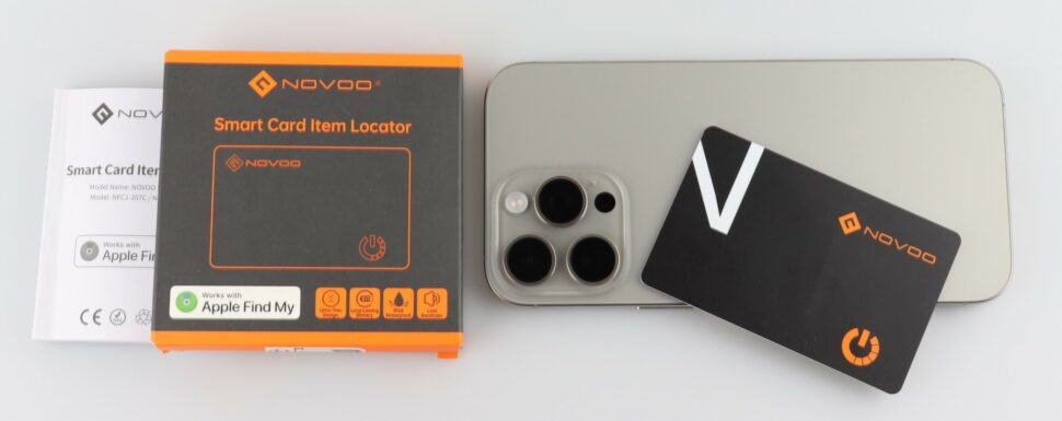 Novoo Air Tag Karte Test Produkt