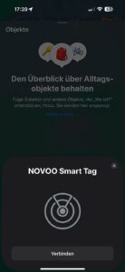 Novoo Air Tag Karte Test Screenshots 1