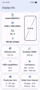 Test Realme 135G Display 4