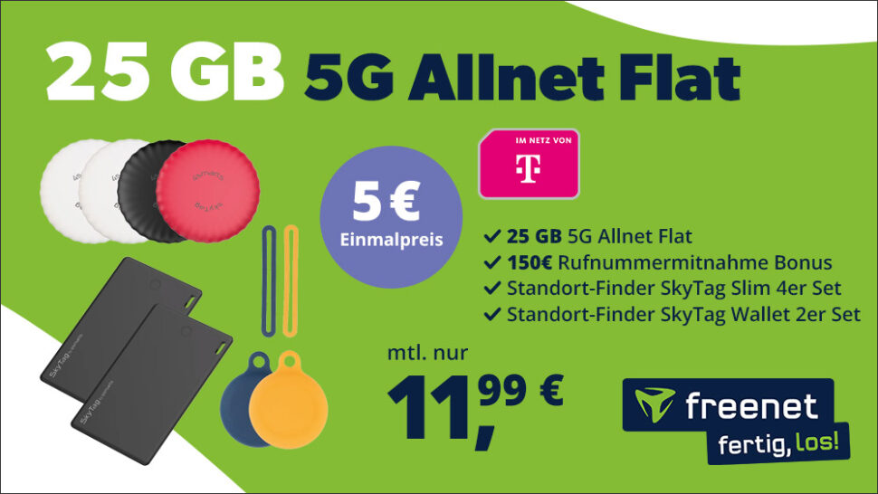 Freenet Angebot 25GB Telekom 5G