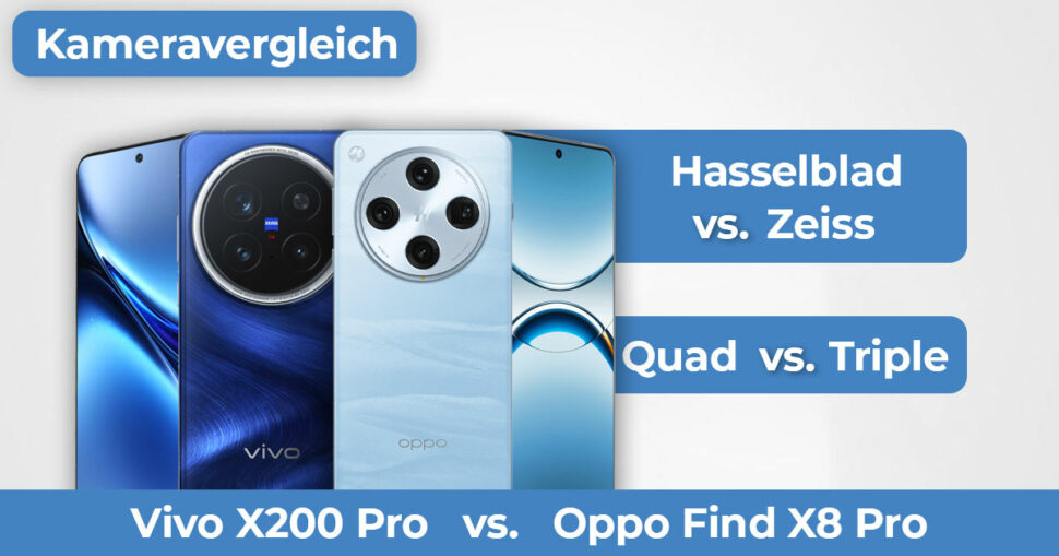Vivo X200 Pro vs Oppo Find X8 Pro Kameravergleich Banner