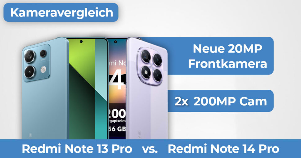 Redmi Note 14 Pro 5G vs Redmi Note 13 Pro 5G Kameravergleich Banner