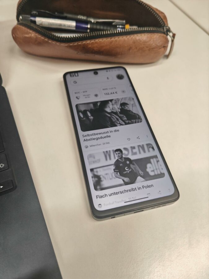 TCL 50 Nxtpaper Tintenpapier Modus 1