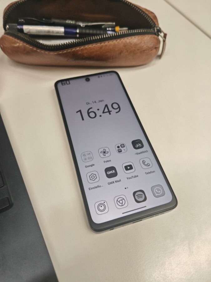 TCL 50 Nxtpaper Tintenpapier Modus 2