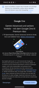 Google One AI 2TB Premium Vorteile Feb 25 Bestellen 1