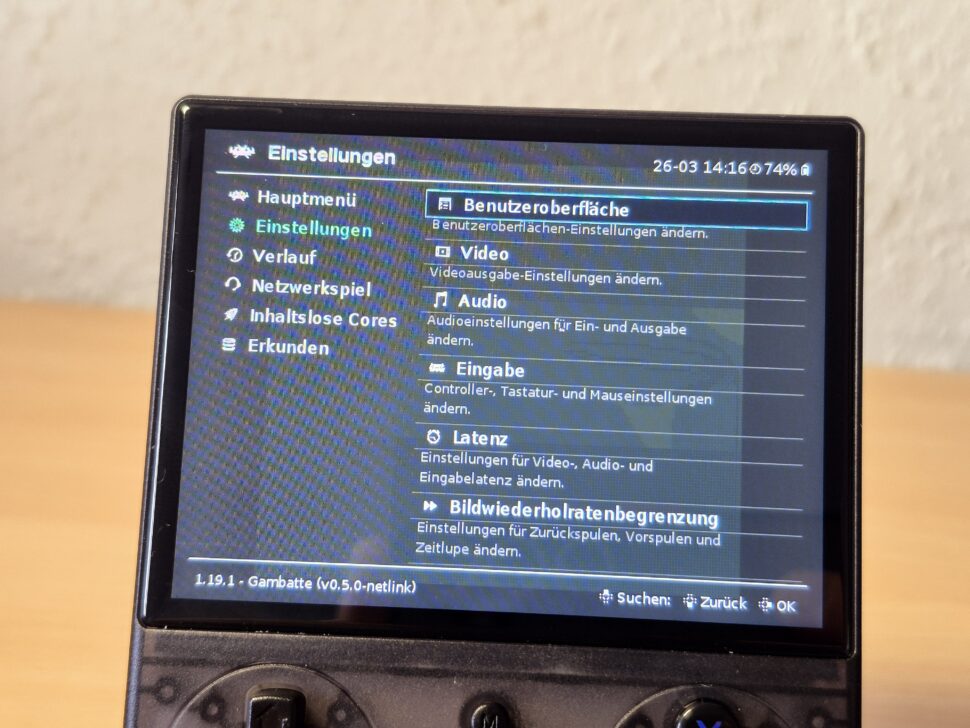 ANBERNIC RG 40XXV Display und Leistung 12