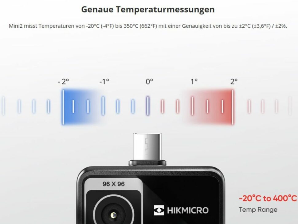 Technische Daten der HIKMICRO MiniE