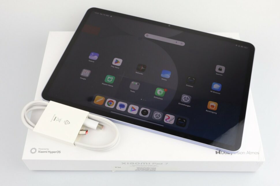 Xiaomi Pad 7 Test Lieferumfang