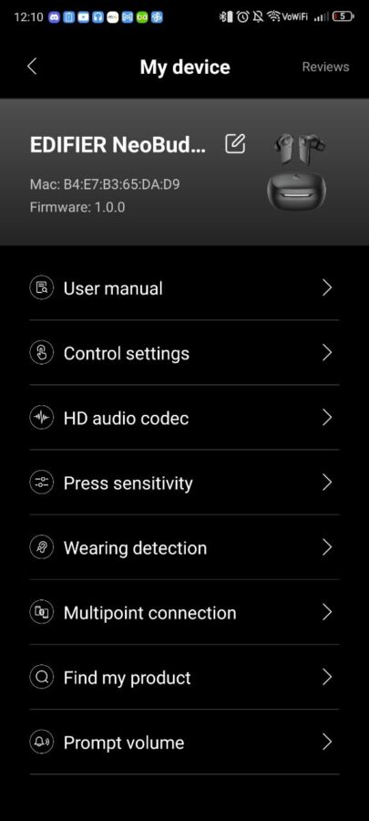 Edifier NeoBuds Planar Test App 5