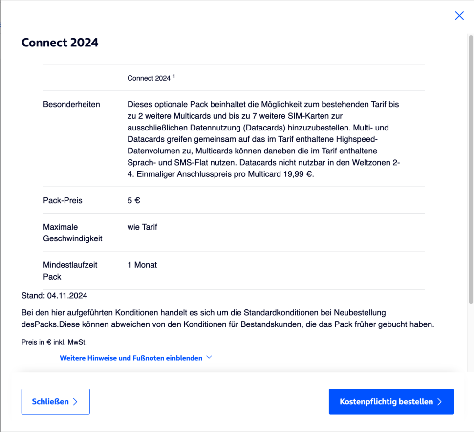 o2 Connect Funktion buchen Desktop 3