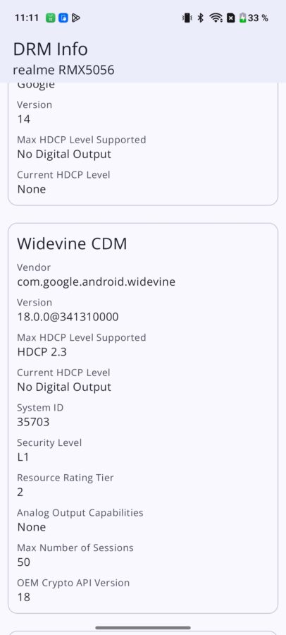 Screenshot realme 14pro display 6