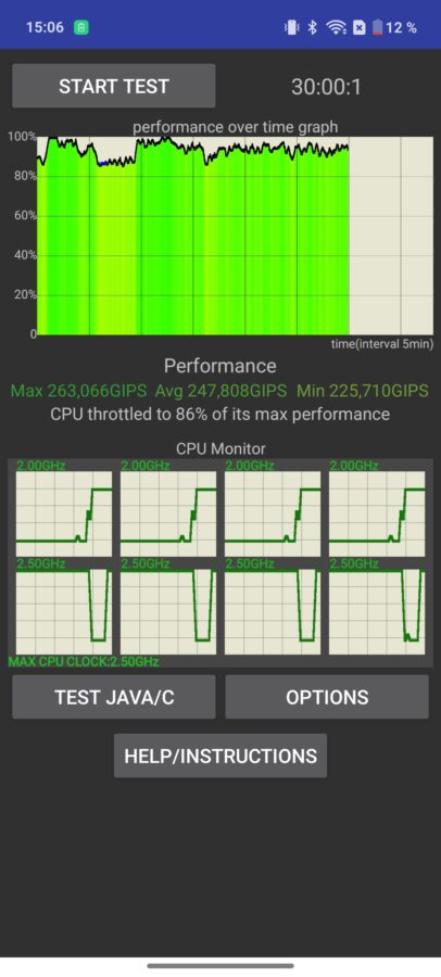 Screenshot realme 14pro gpu throttling