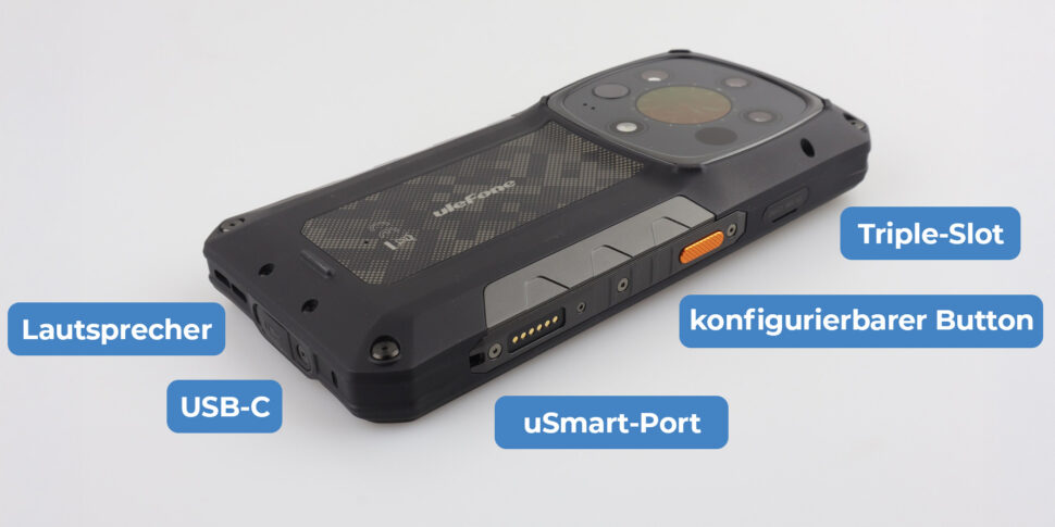 Ulefone Armor 28 Ultra Thermal Test Anschluesse links