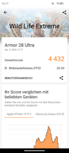 Ulefone Armor 28 Ultra Thermal Test Screenshot 3D Mark