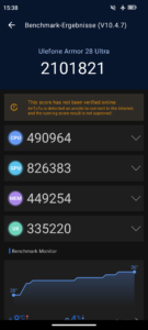 Ulefone Armor 28 Ultra Thermal Test Screenshot AnTuTu v10