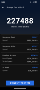 Ulefone Armor 28 Ultra Thermal Test Screenshot Speicher
