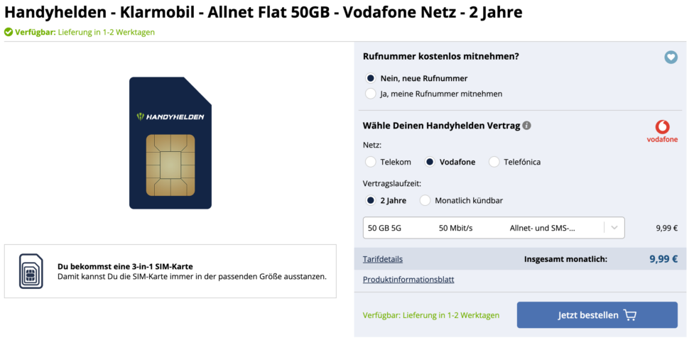 freenet klarmobil 50gb
