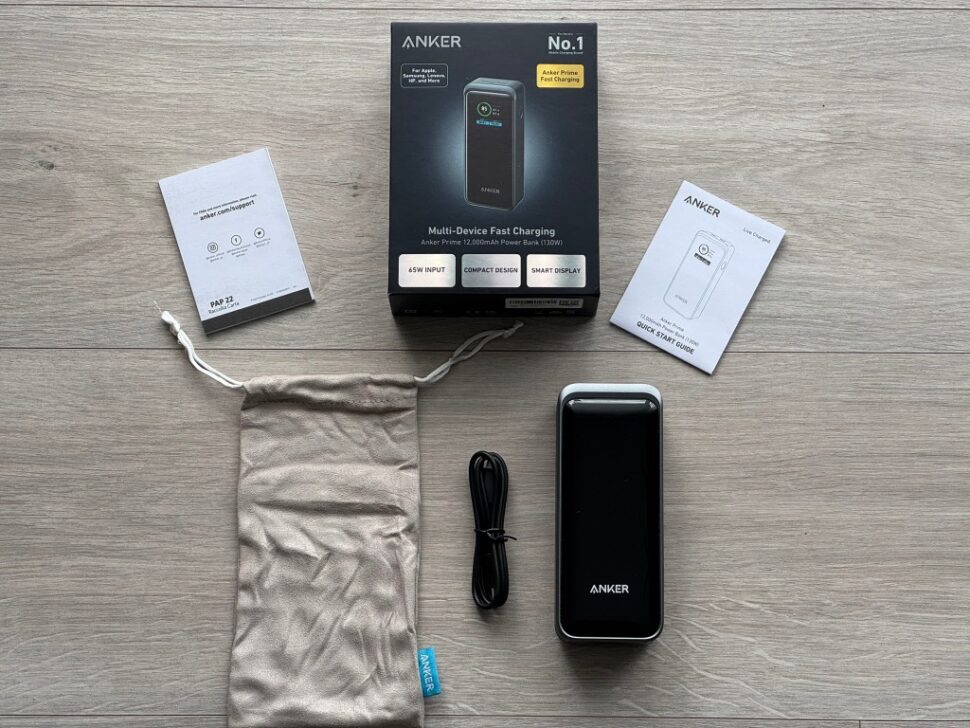 Anker Prime 130W Powerbank Lieferumfang