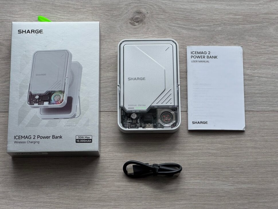 Sharge Icemag2 Powerbank Lieferumfang